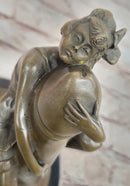 Bruno Zach Penis Love Bronze Sculpture Marble Base