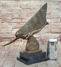 The Comet by Guiraud Riviére - Art Deco Bronze on Marble