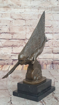 The Comet by Guiraud Riviére - Art Deco Bronze on Marble