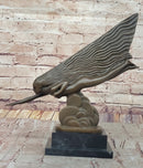 The Comet by Guiraud Riviére - Art Deco Bronze on Marble