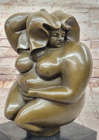 Abstract Bronze Sculpture of Curvaceous Woman by Milo