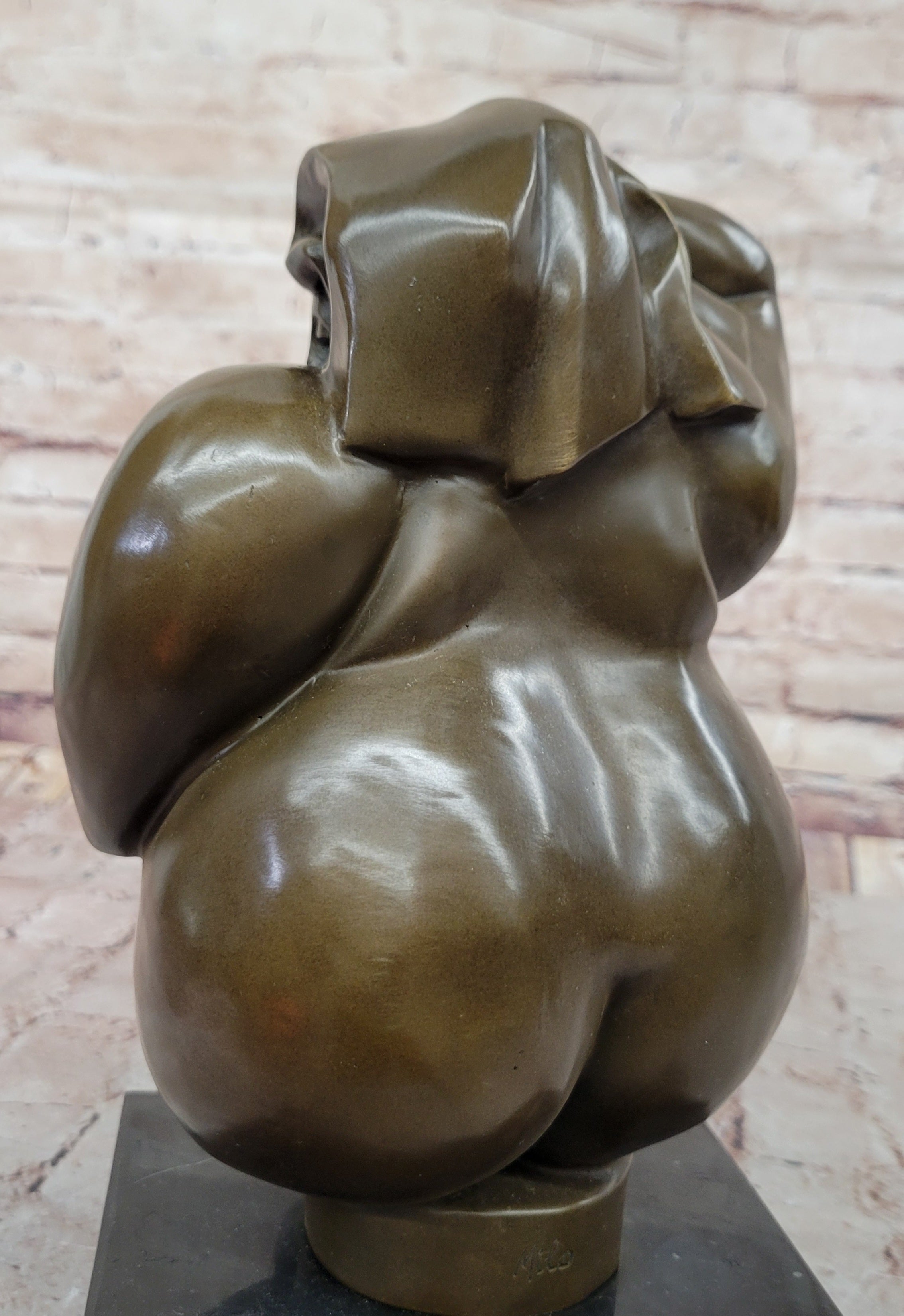 Abstract Bronze Sculpture of Curvaceous Woman by Milo