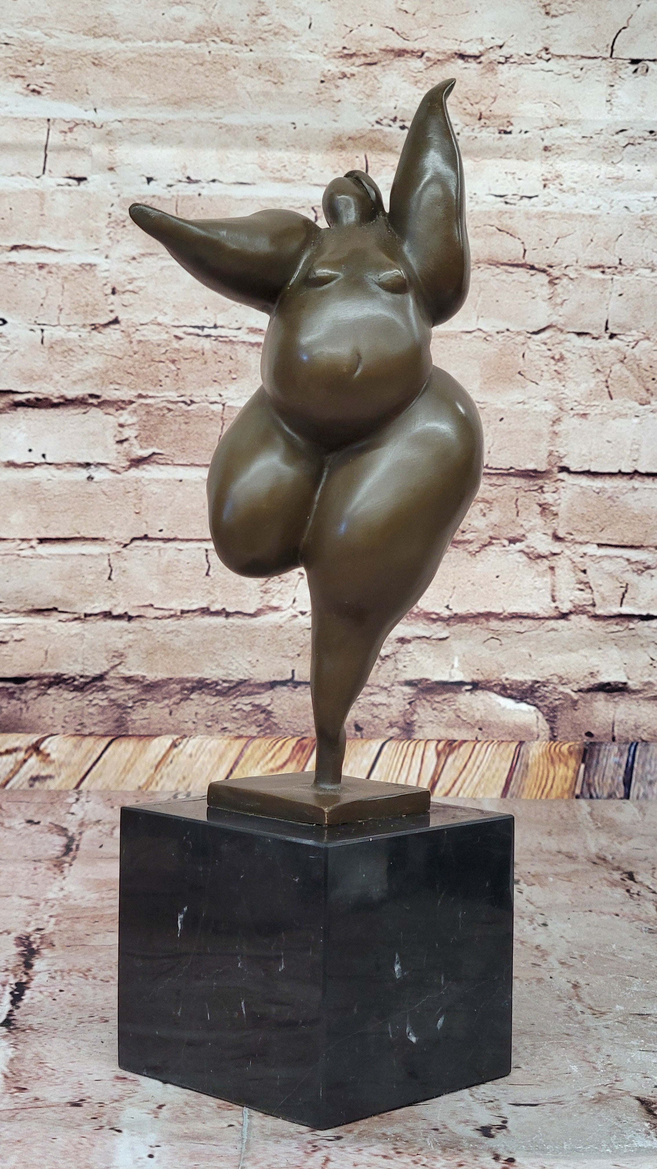 Abstract Female Form Curvaceous Fertility Dancer by Milo