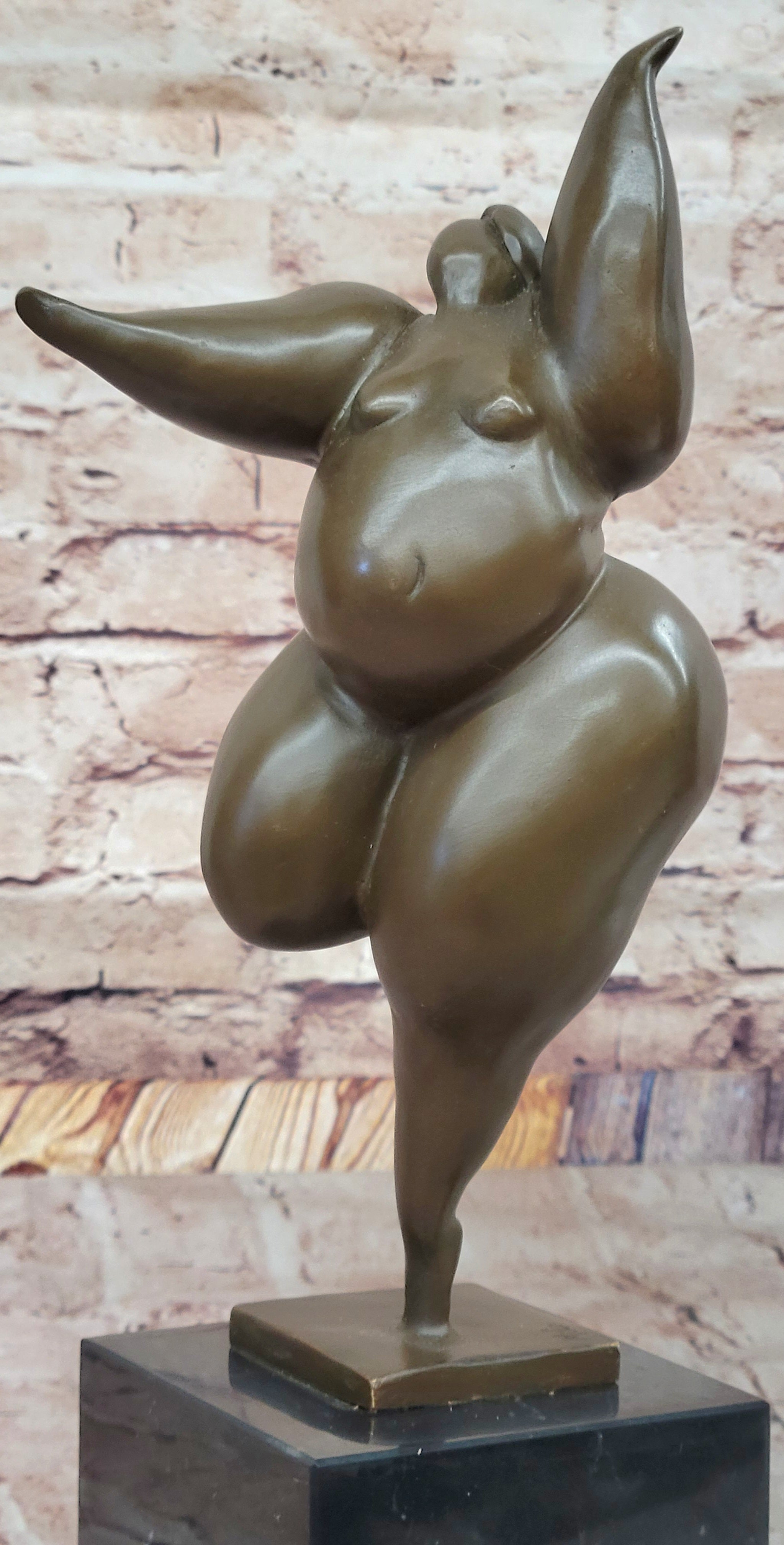 Abstract Female Form Curvaceous Fertility Dancer by Milo