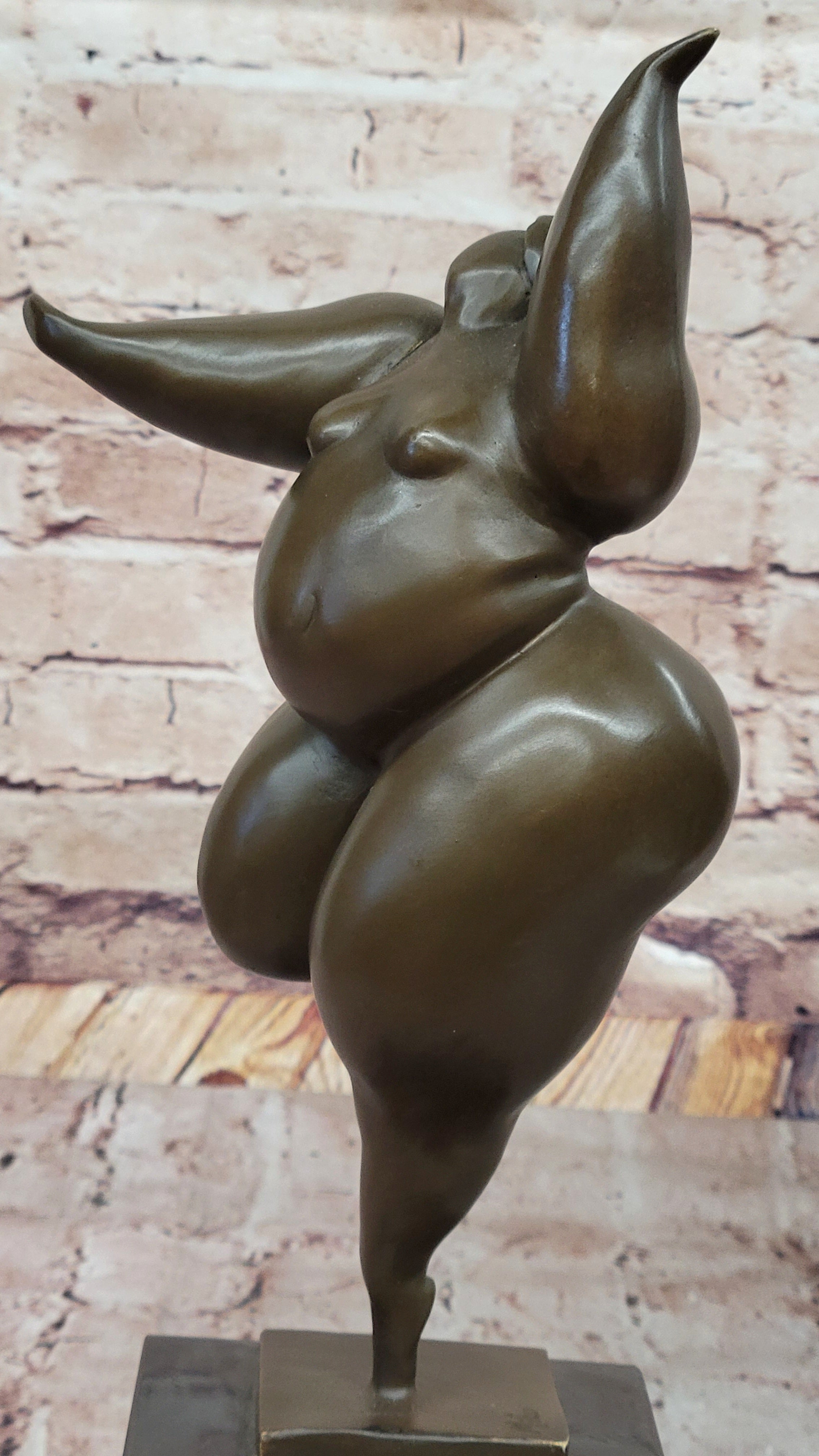 Abstract Female Form Curvaceous Fertility Dancer by Milo
