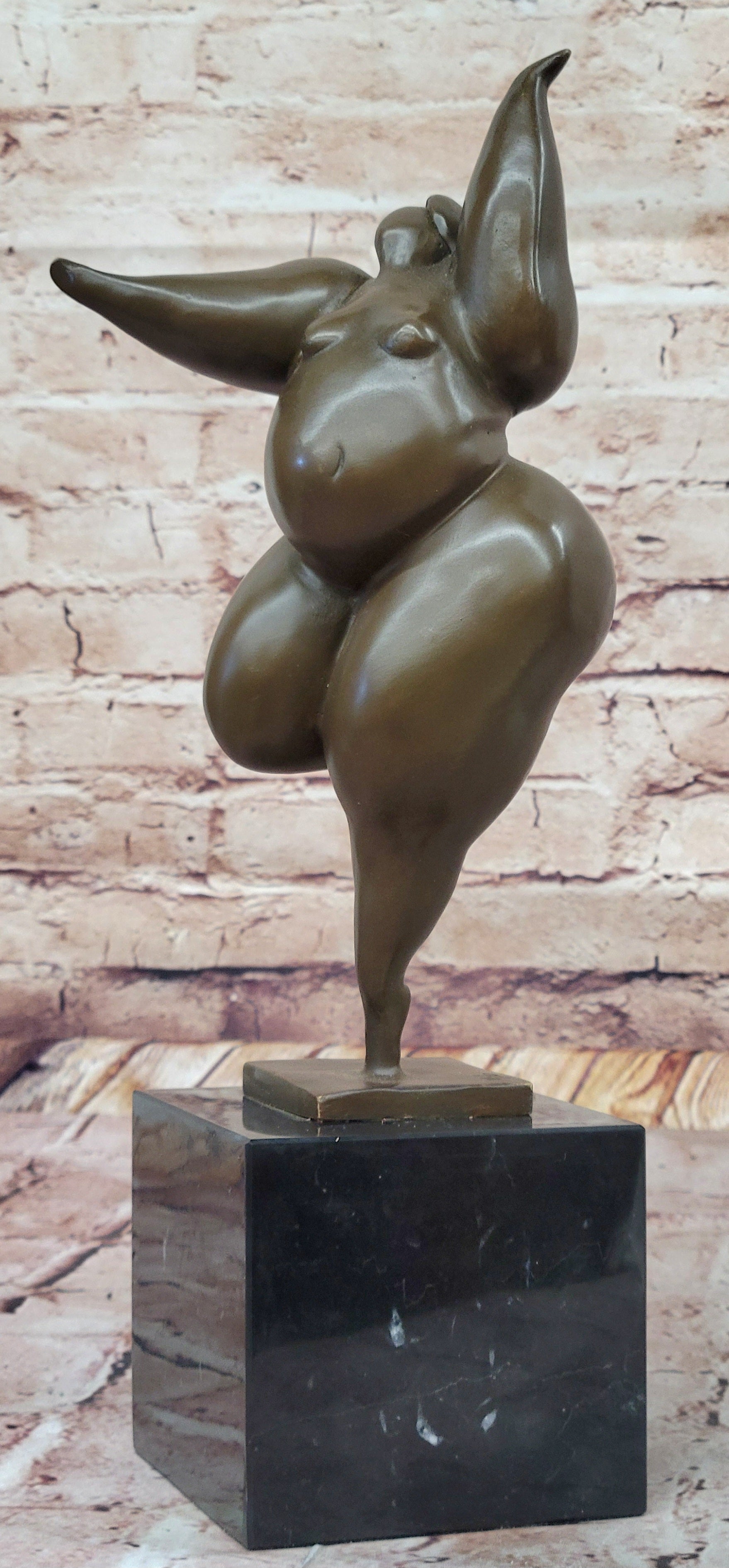 Abstract Female Form Curvaceous Fertility Dancer by Milo