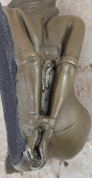 Hot Cast Bronze Bondage Girl Nude Erotic Sculpture by Milo