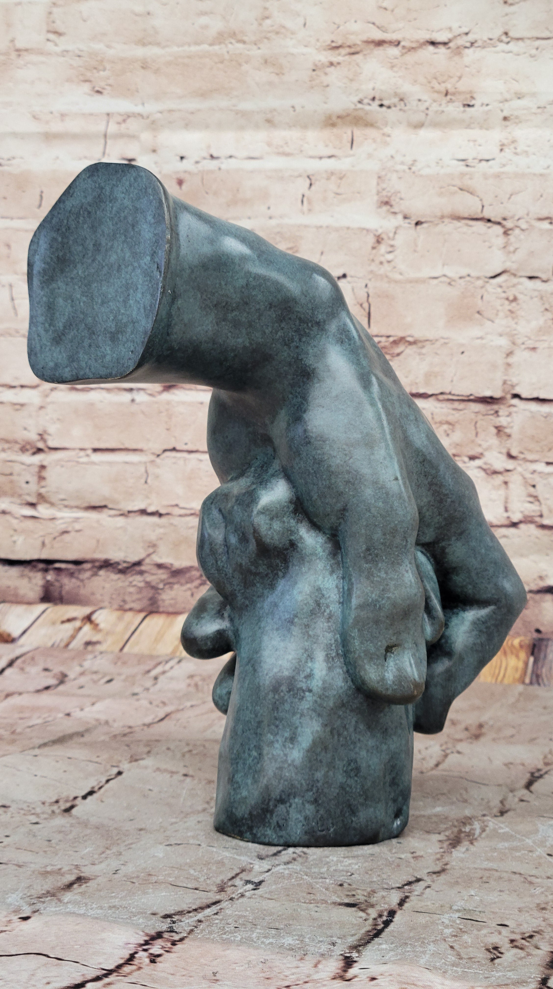 Bronze Detailed Hand Sculpture by Milo 11" x 10"