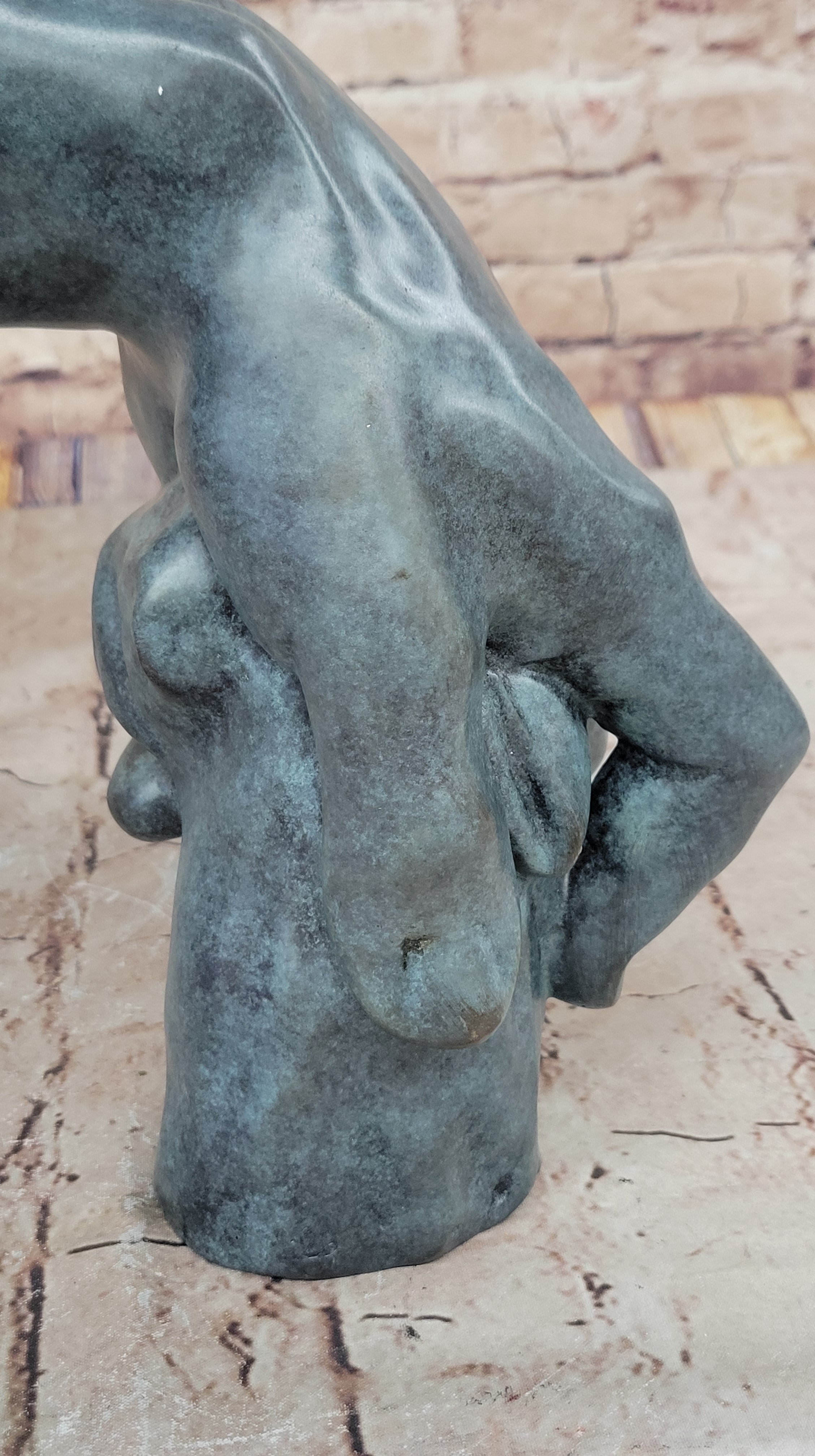 Bronze Detailed Hand Sculpture by Milo 11" x 10"