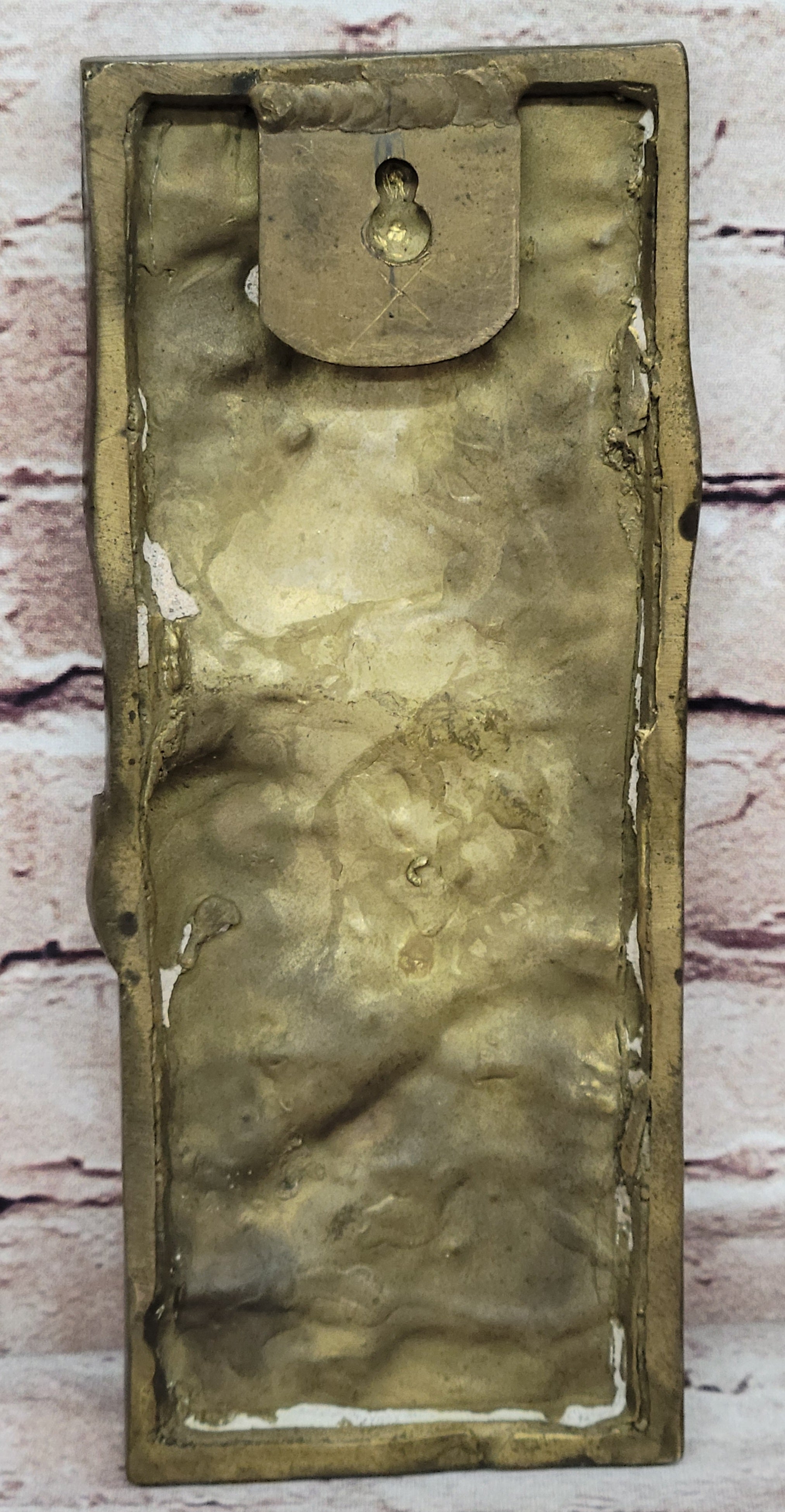 Art Nouveau Girl Portrait Bas Relief Bronze Sculpture 9.5" x 4"