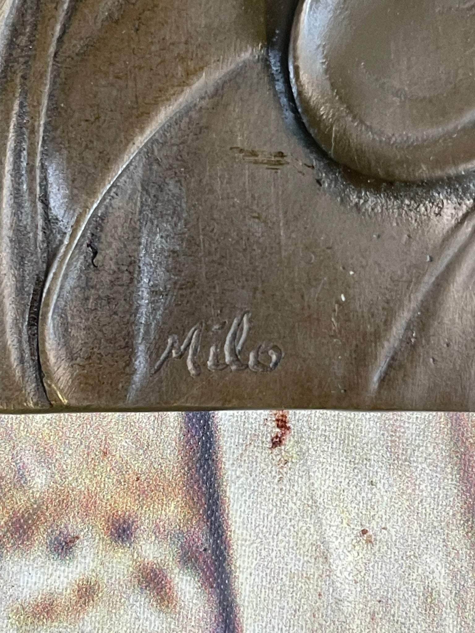 Art Nouveau Female Portrait Bas Relief Bronze Sculpture 9.5" x 4"