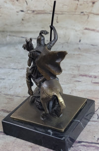 St. George Dragon Slayer Bronze Military Saint Sculpture