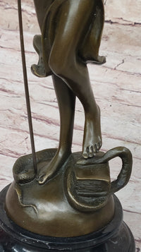 Bronze Blind Lady of Justice Scales Law Lawyer Office Sculpture