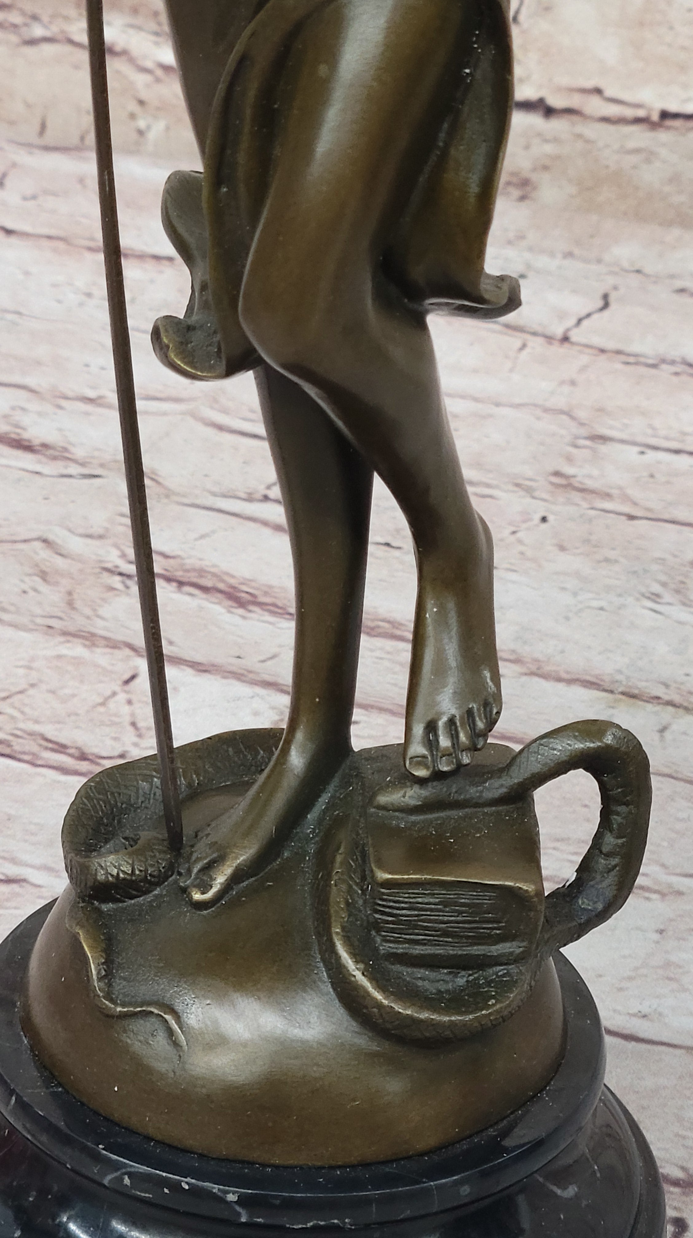 Bronze Blind Lady of Justice Scales Law Lawyer Office Sculpture