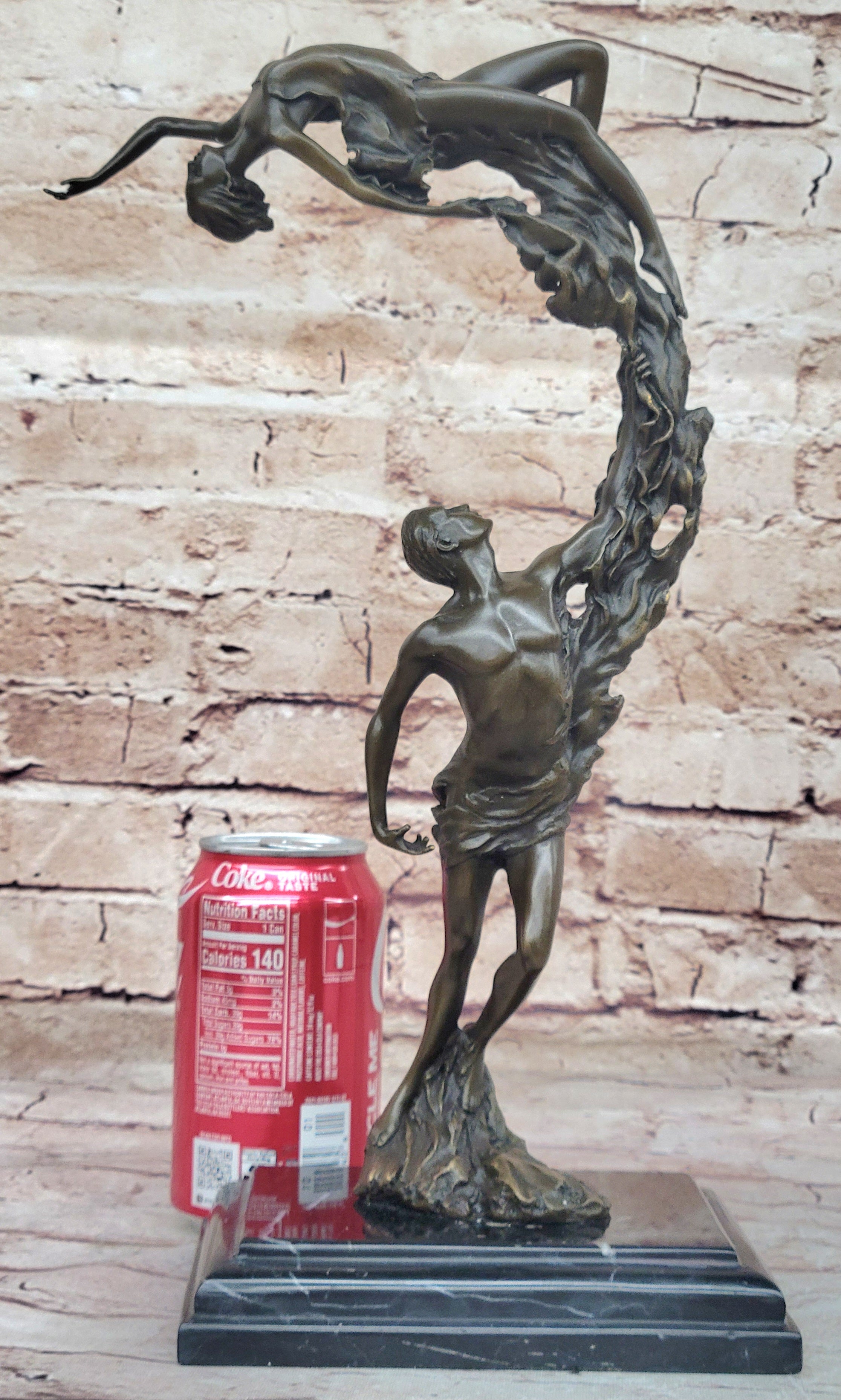 Dream Dance by Aldo Vitaleh Romantic Nude Figures Bronze Sculpture Art