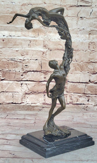 Dream Dance by Aldo Vitaleh Romantic Nude Figures Bronze Sculpture Art