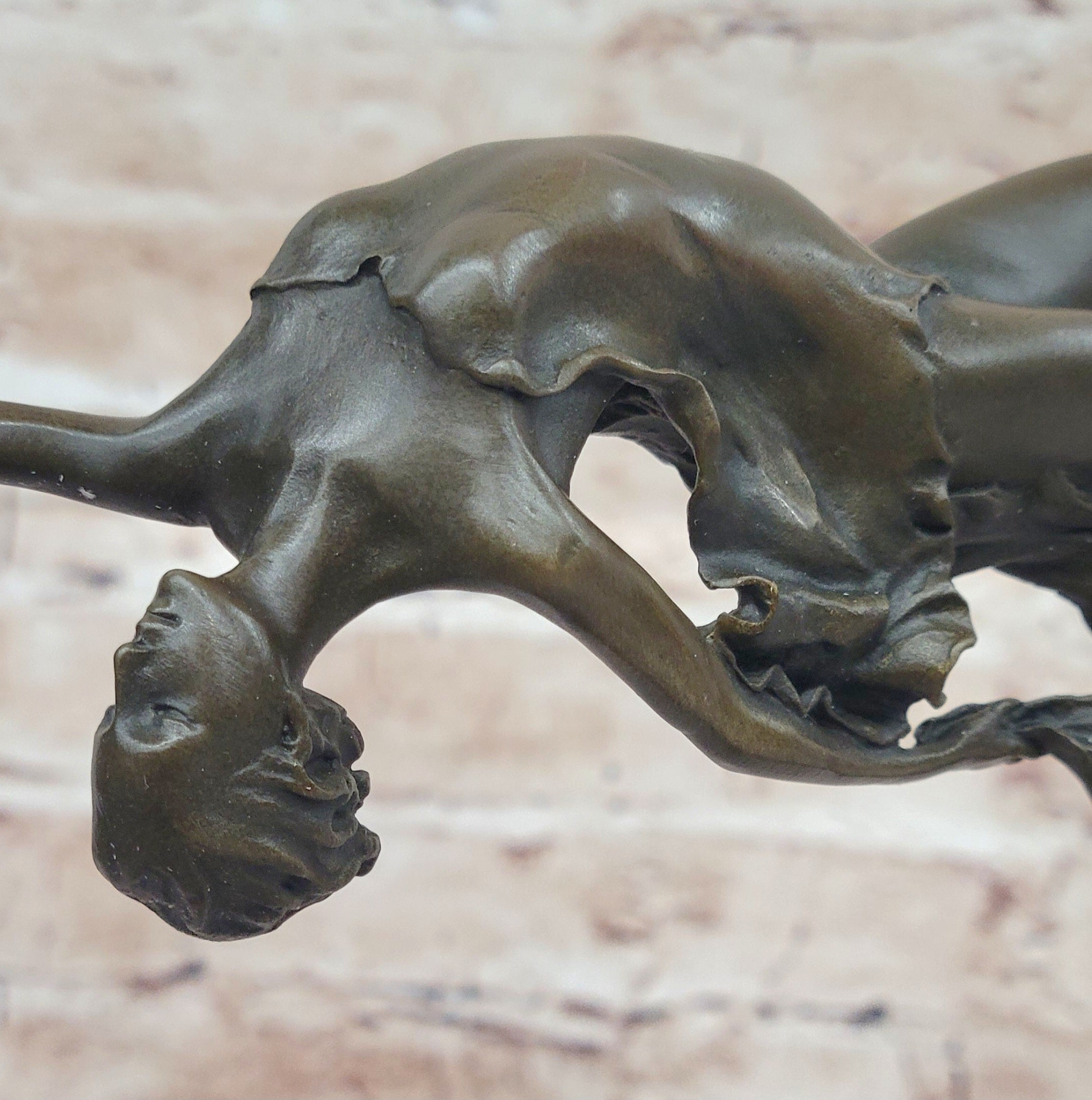 Dream Dance by Aldo Vitaleh Romantic Nude Figures Bronze Sculpture Art