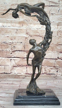 Dream Dance by Aldo Vitaleh Romantic Nude Figures Bronze Sculpture Art