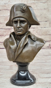 Napoleon Bonaparte Bronze Bust 9.5" x 6" Marble Base