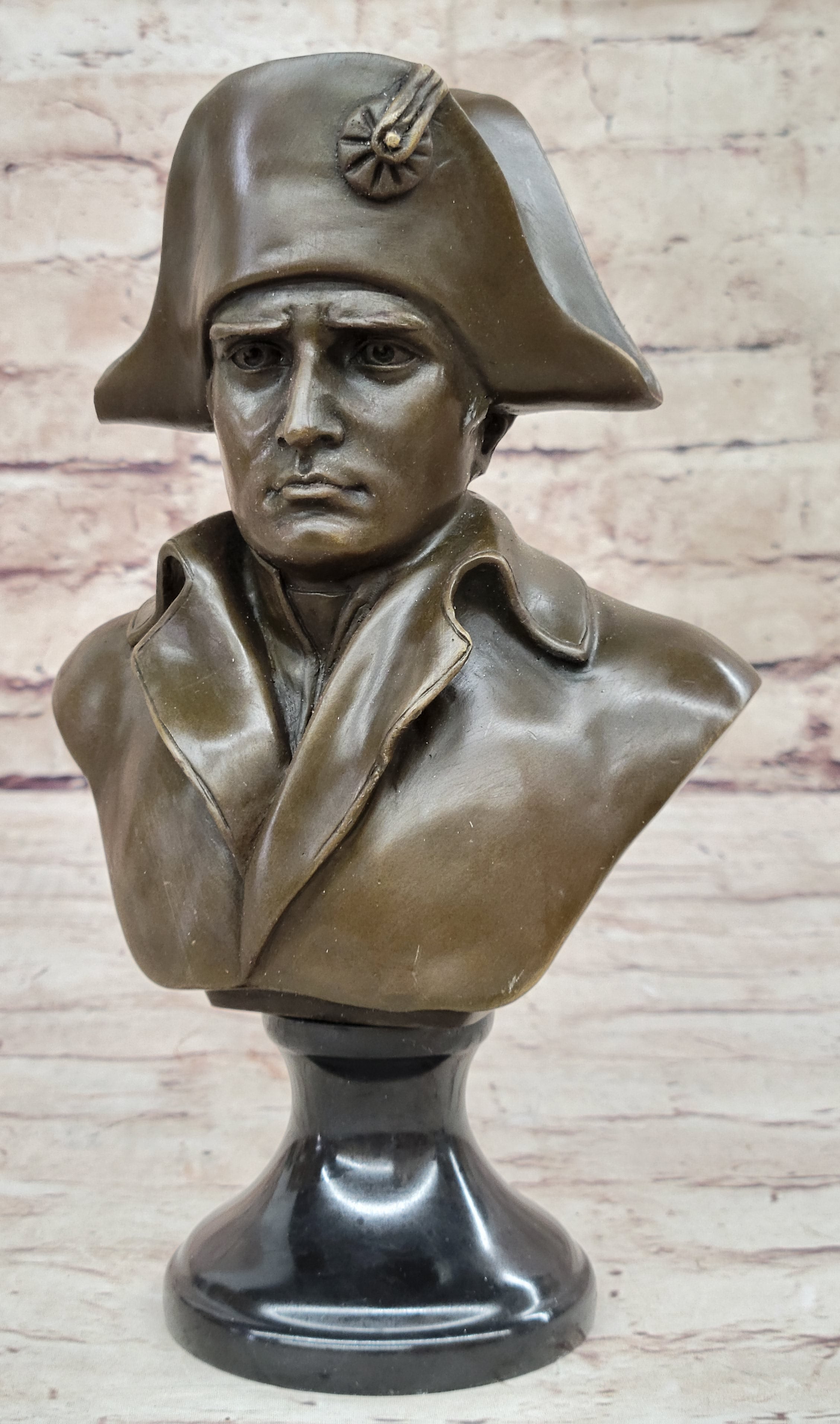 Napoleon Bonaparte Bronze Bust 9.5" x 6" Marble Base