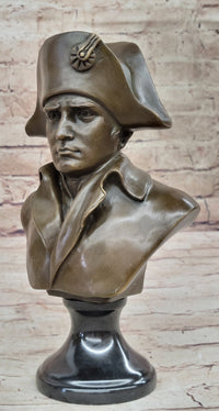 Napoleon Bonaparte Bronze Bust 9.5" x 6" Marble Base