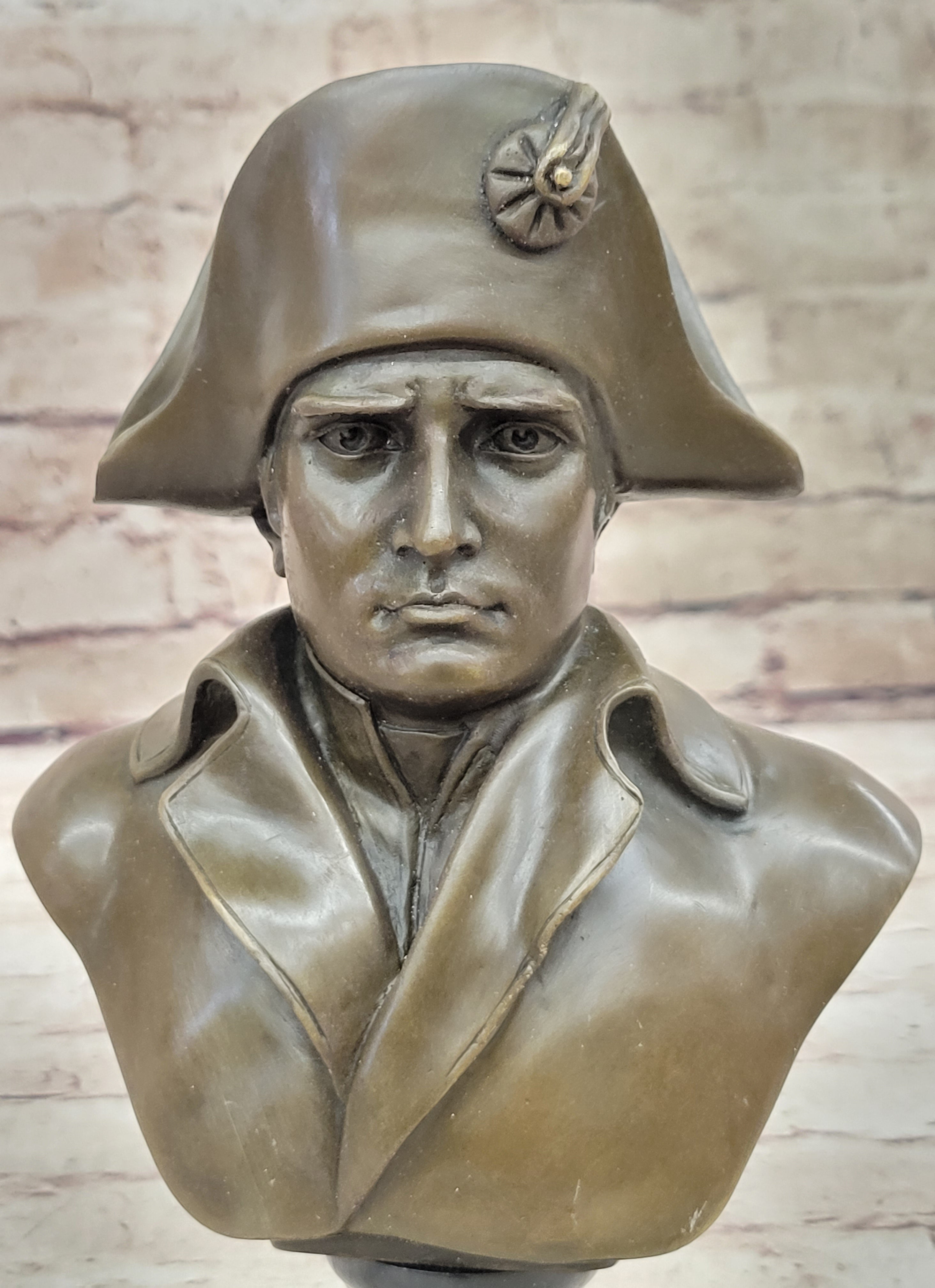 Napoleon Bonaparte Bronze Bust 9.5" x 6" Marble Base