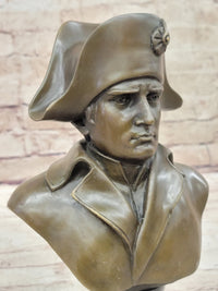 Napoleon Bonaparte Bronze Bust 9.5" x 6" Marble Base