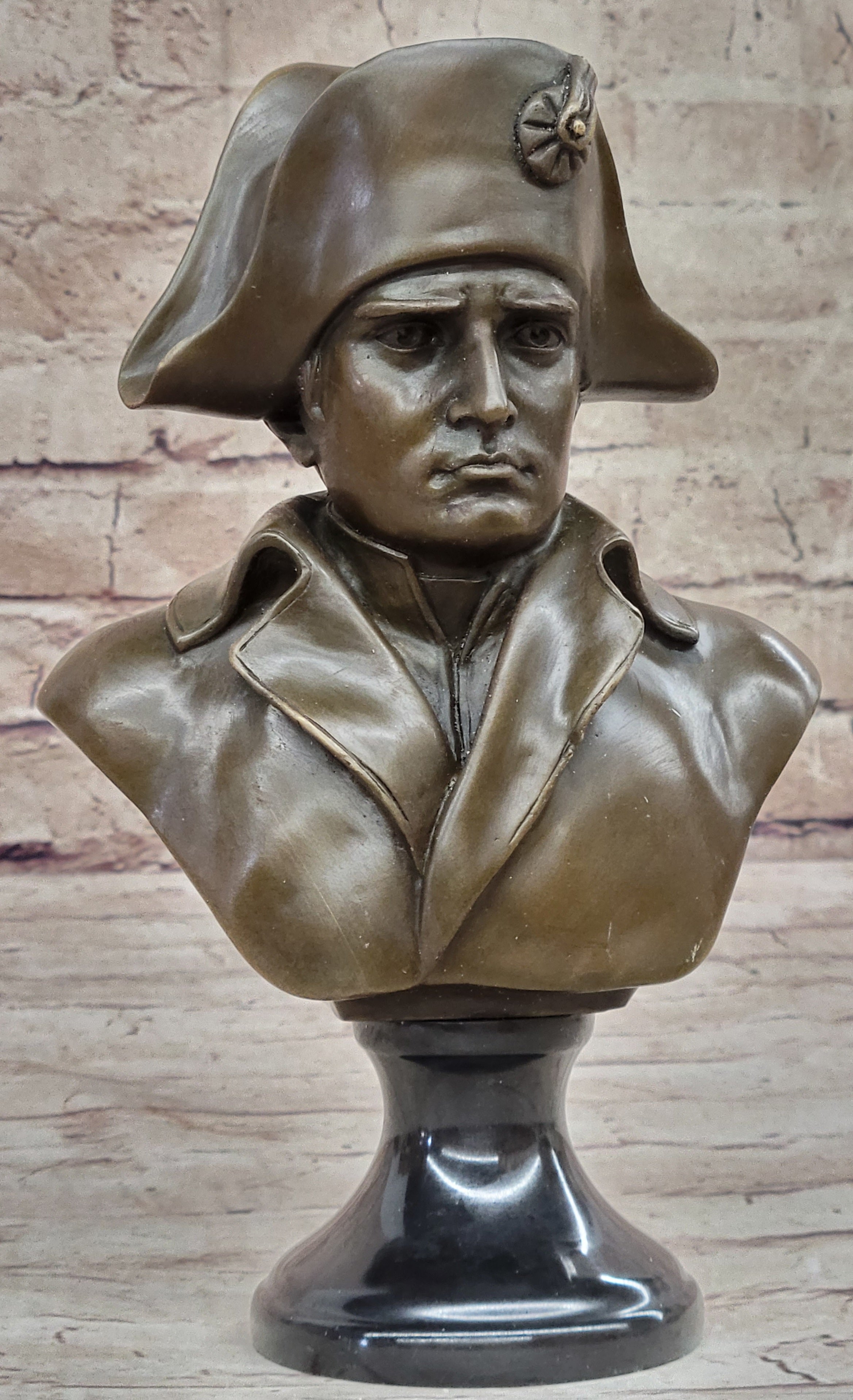 Napoleon Bonaparte Bronze Bust 9.5" x 6" Marble Base