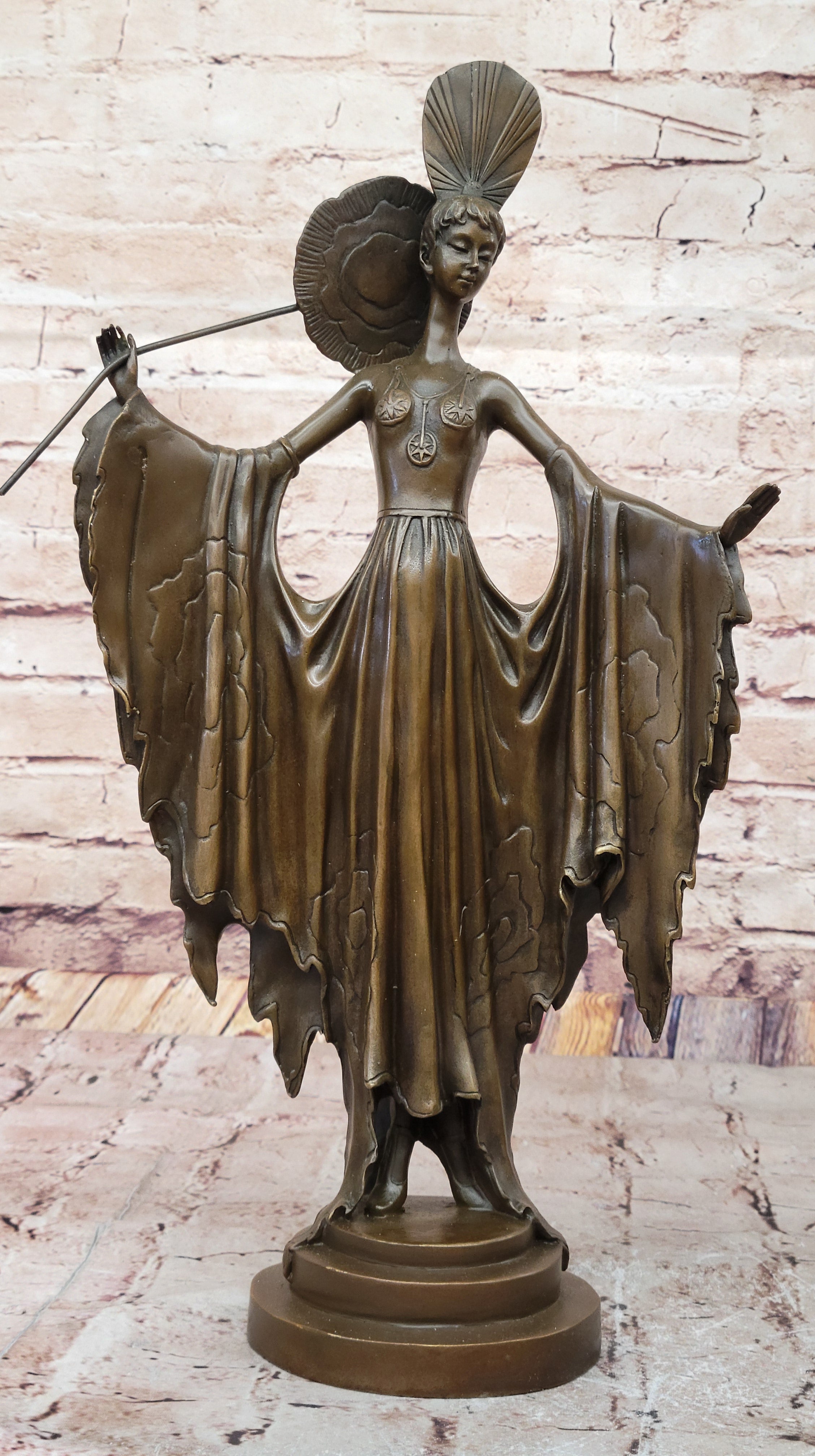 Art Deco Bronze Lady by Julius Erte in Collectable Metalware