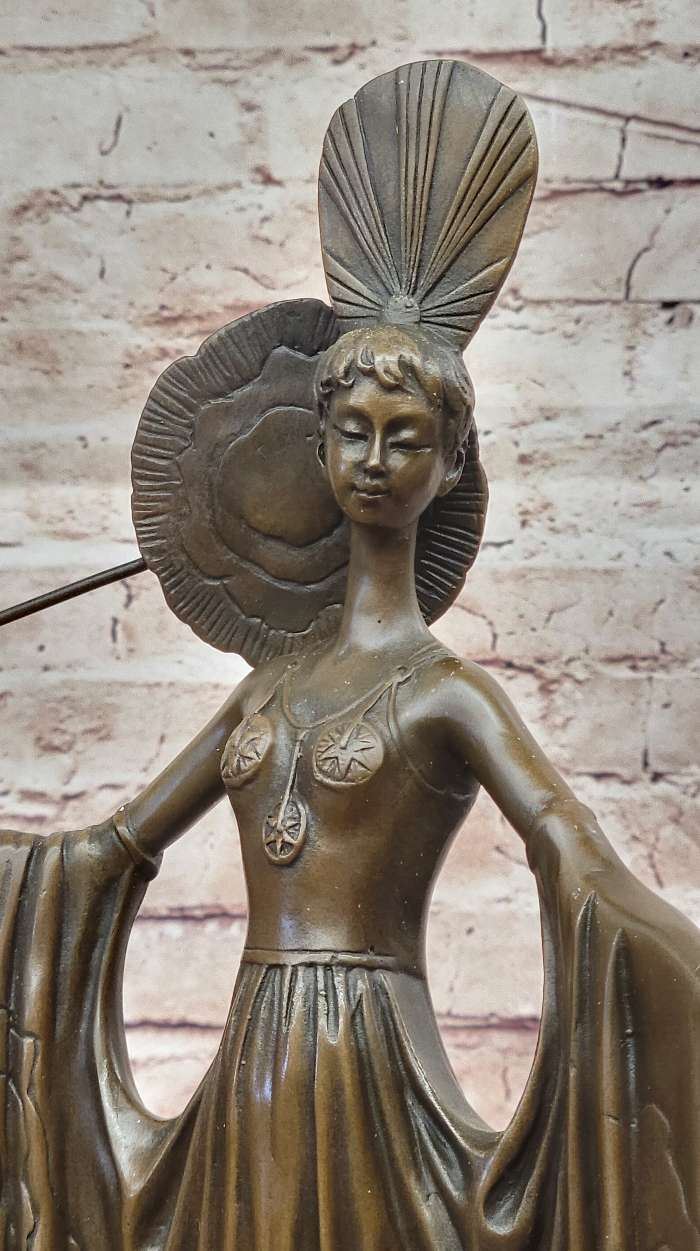Art Deco Bronze Lady by Julius Erte in Collectable Metalware