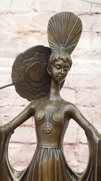 Art Deco Bronze Lady by Julius Erte in Collectable Metalware