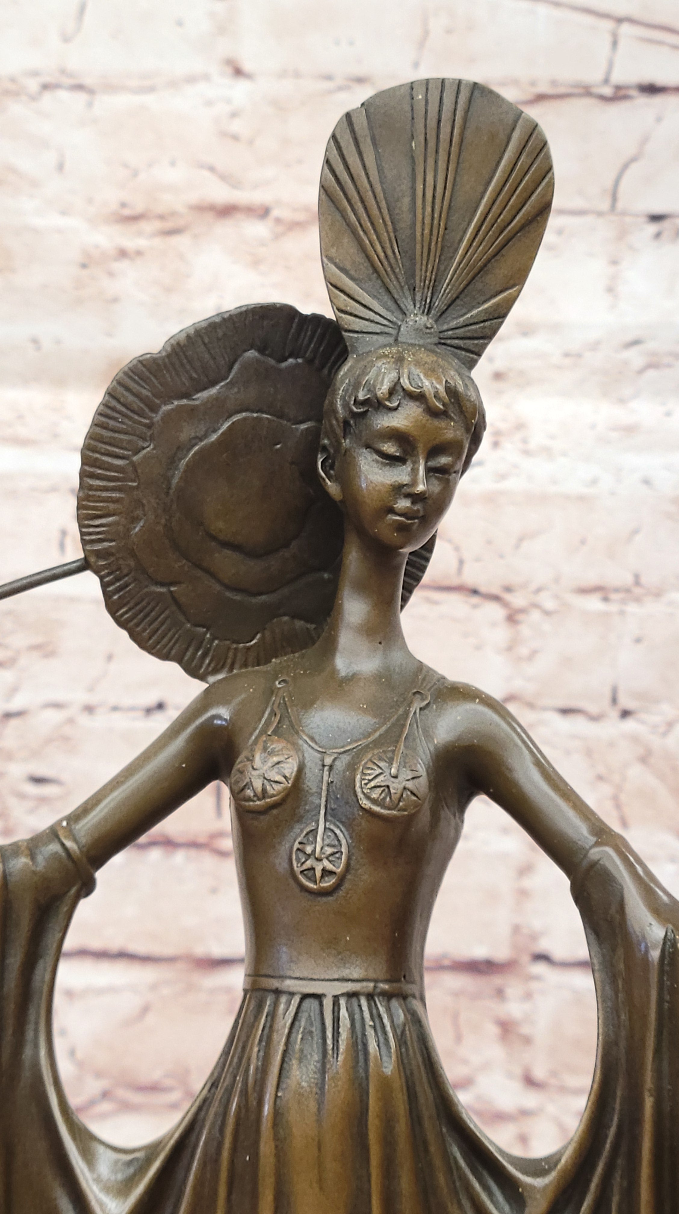 Art Deco Bronze Lady by Julius Erte in Collectable Metalware