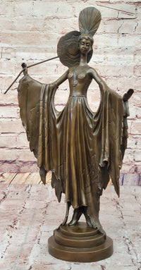 Art Deco Bronze Lady by Julius Erte in Collectable Metalware