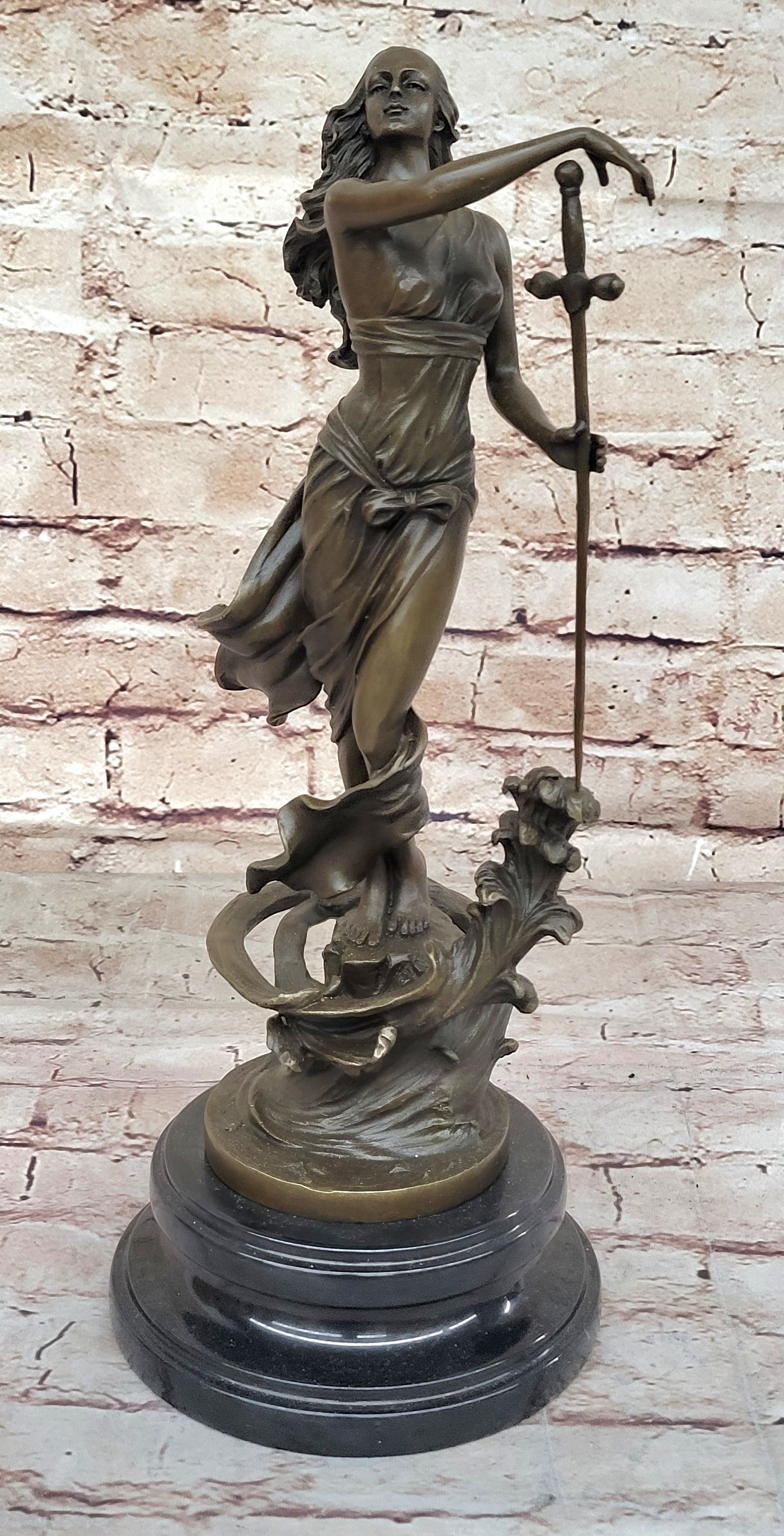 Greek Mythology Warrior Girl w/ Sword by Aldo Vitaleh