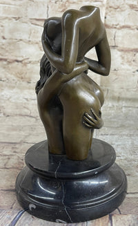 Art crafted Erotic Art Two Girls Bronze Masterpiece Sculpture