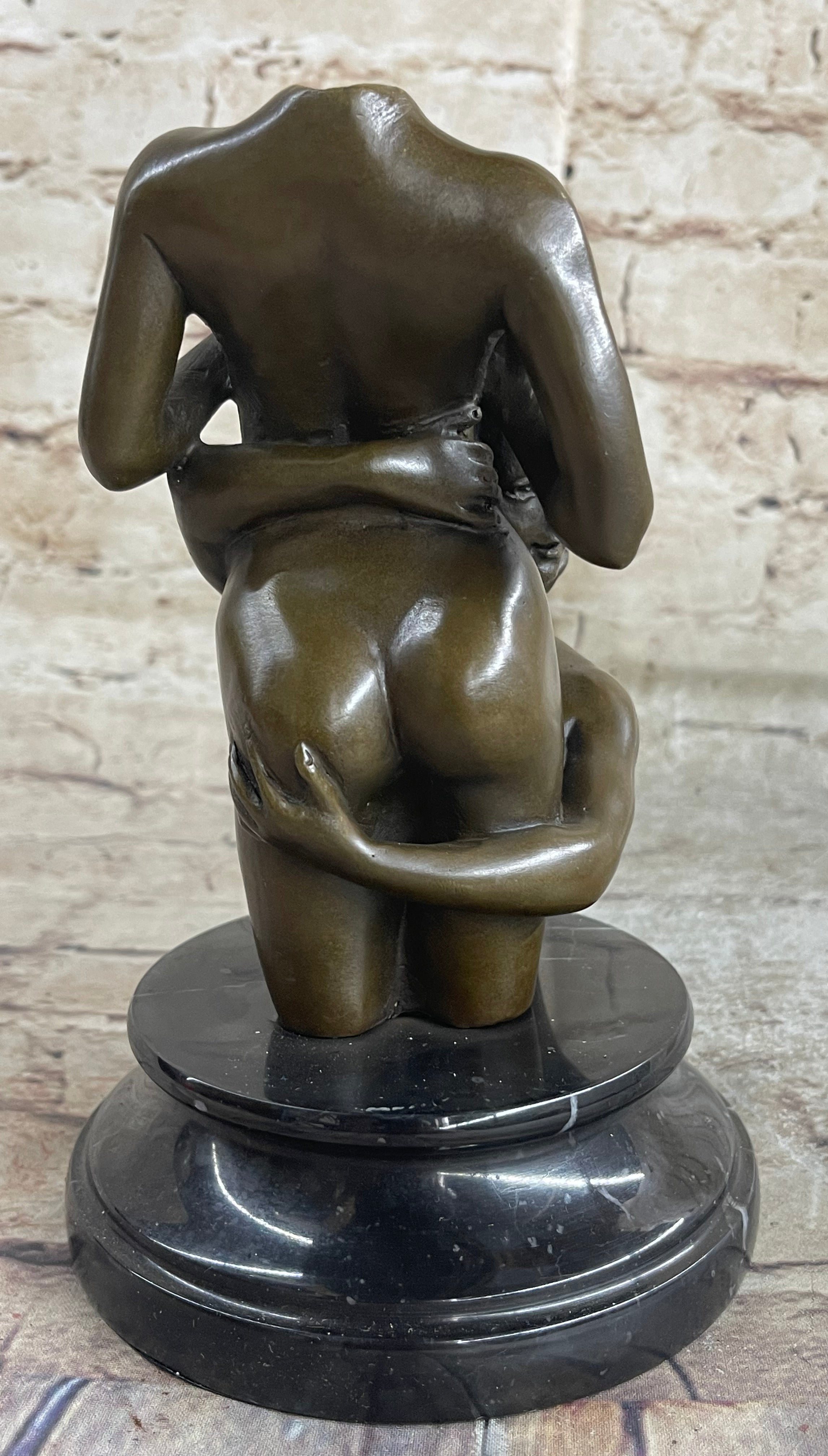 Art crafted Erotic Art Two Girls Bronze Masterpiece Sculpture