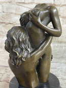Art crafted Erotic Art Two Girls Bronze Masterpiece Sculpture