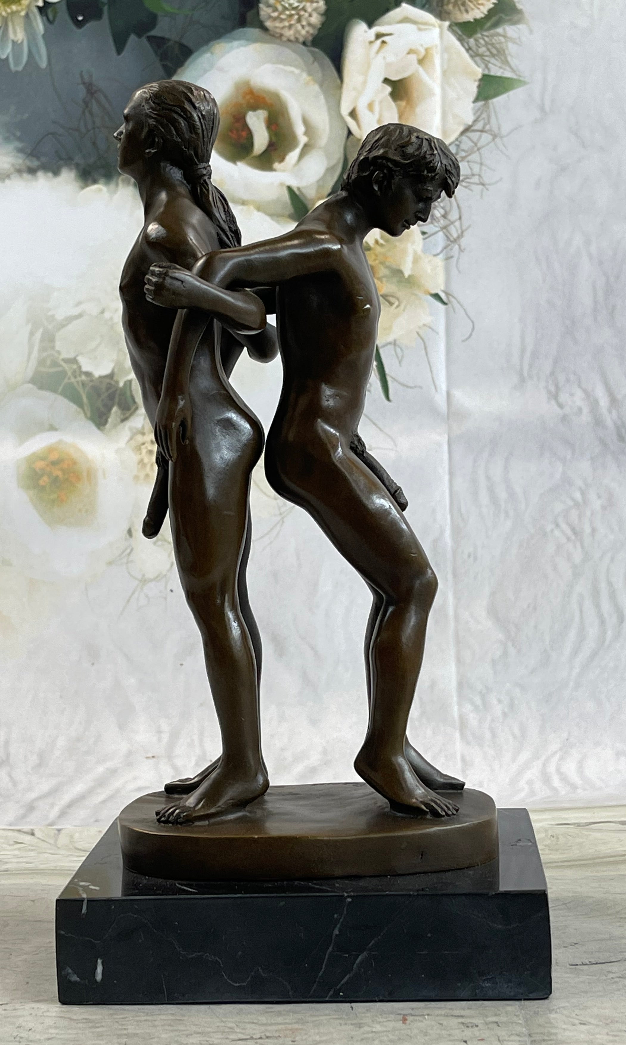 Gay Men Wrestling 100% Solid Bronze Sculpture Sale