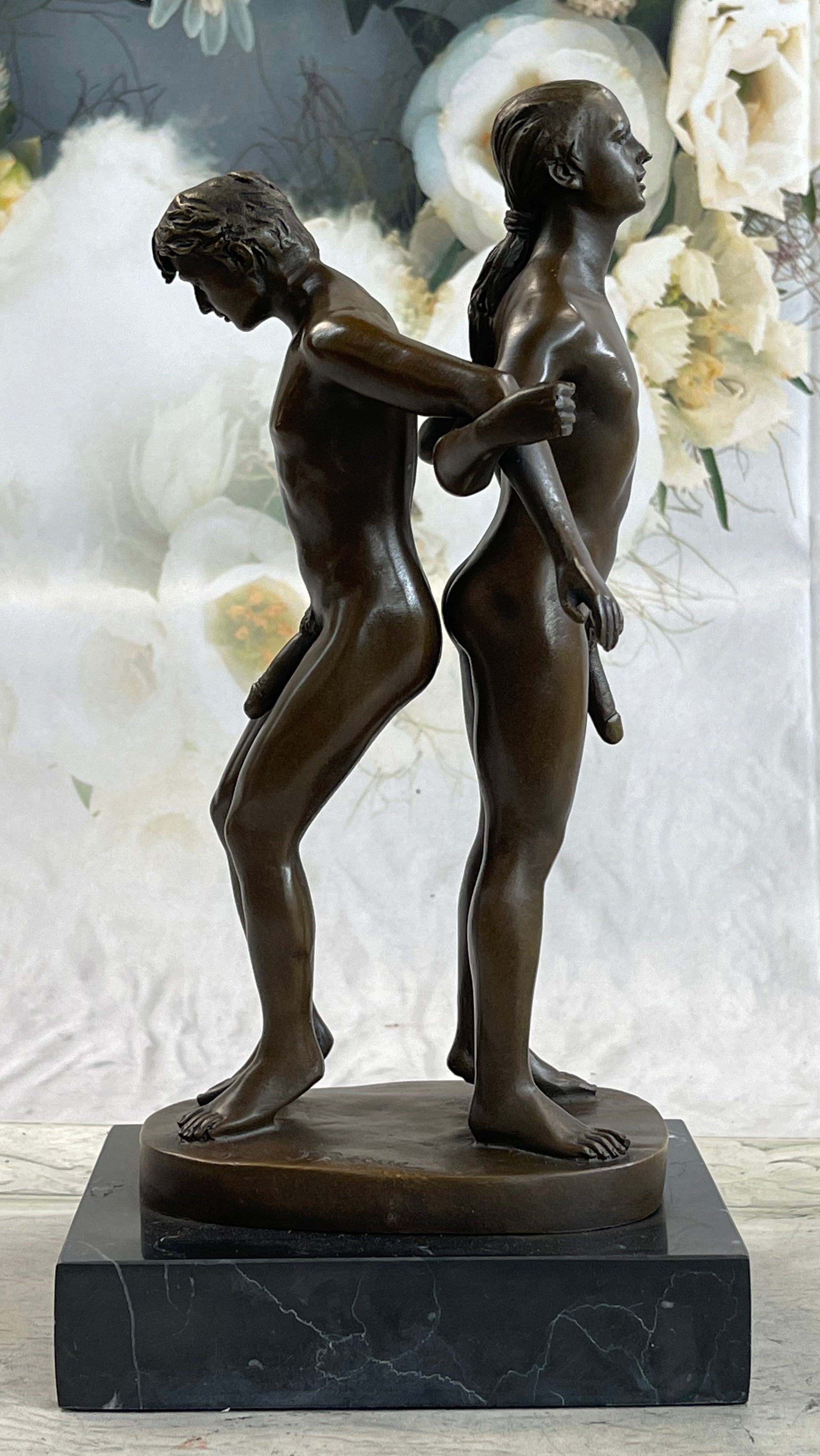 Gay Men Wrestling 100% Solid Bronze Sculpture Sale