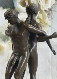 Gay Men Wrestling 100% Solid Bronze Sculpture Sale