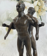 Gay Men Wrestling 100% Solid Bronze Sculpture Sale