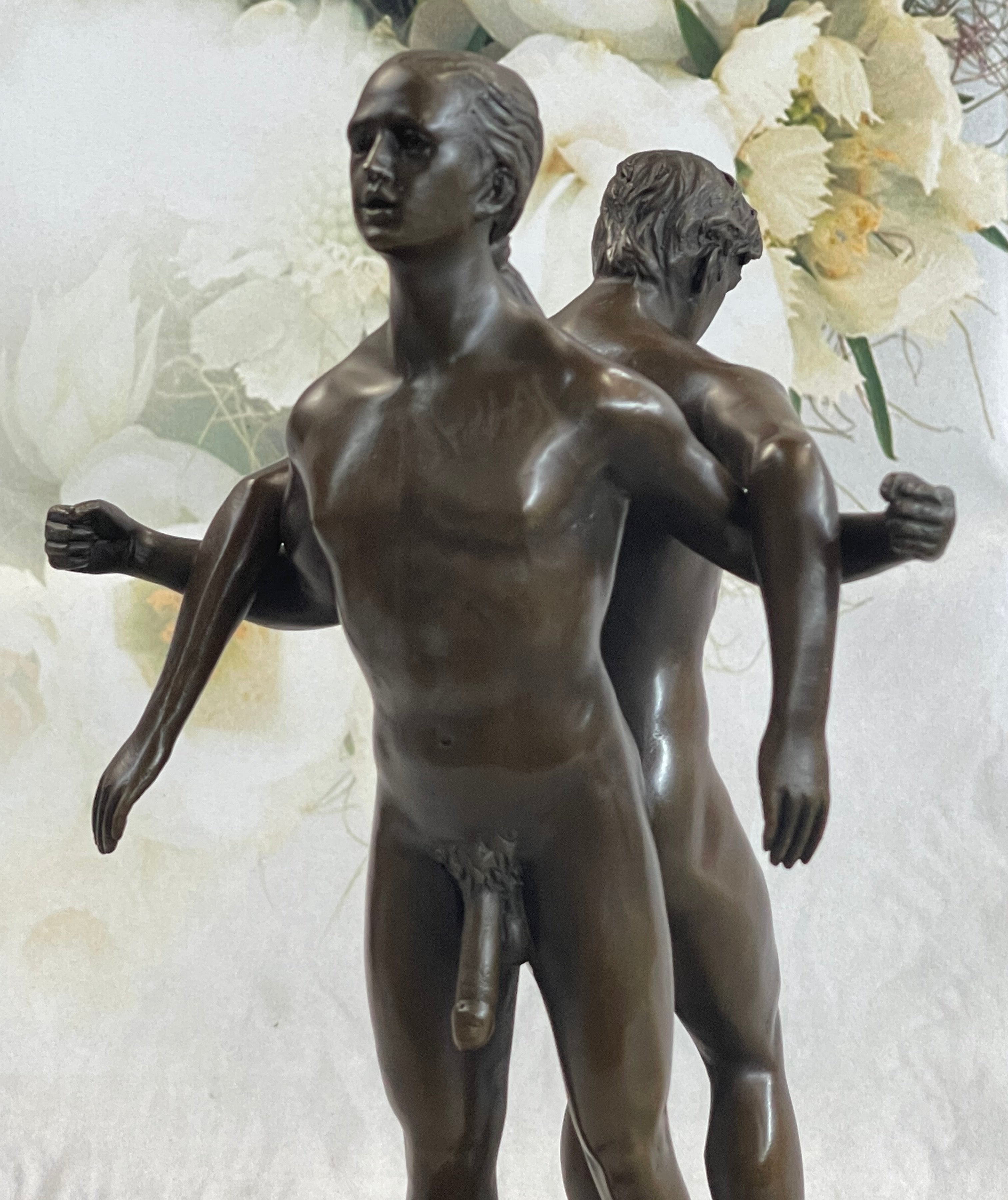 Gay Men Wrestling 100% Solid Bronze Sculpture Sale