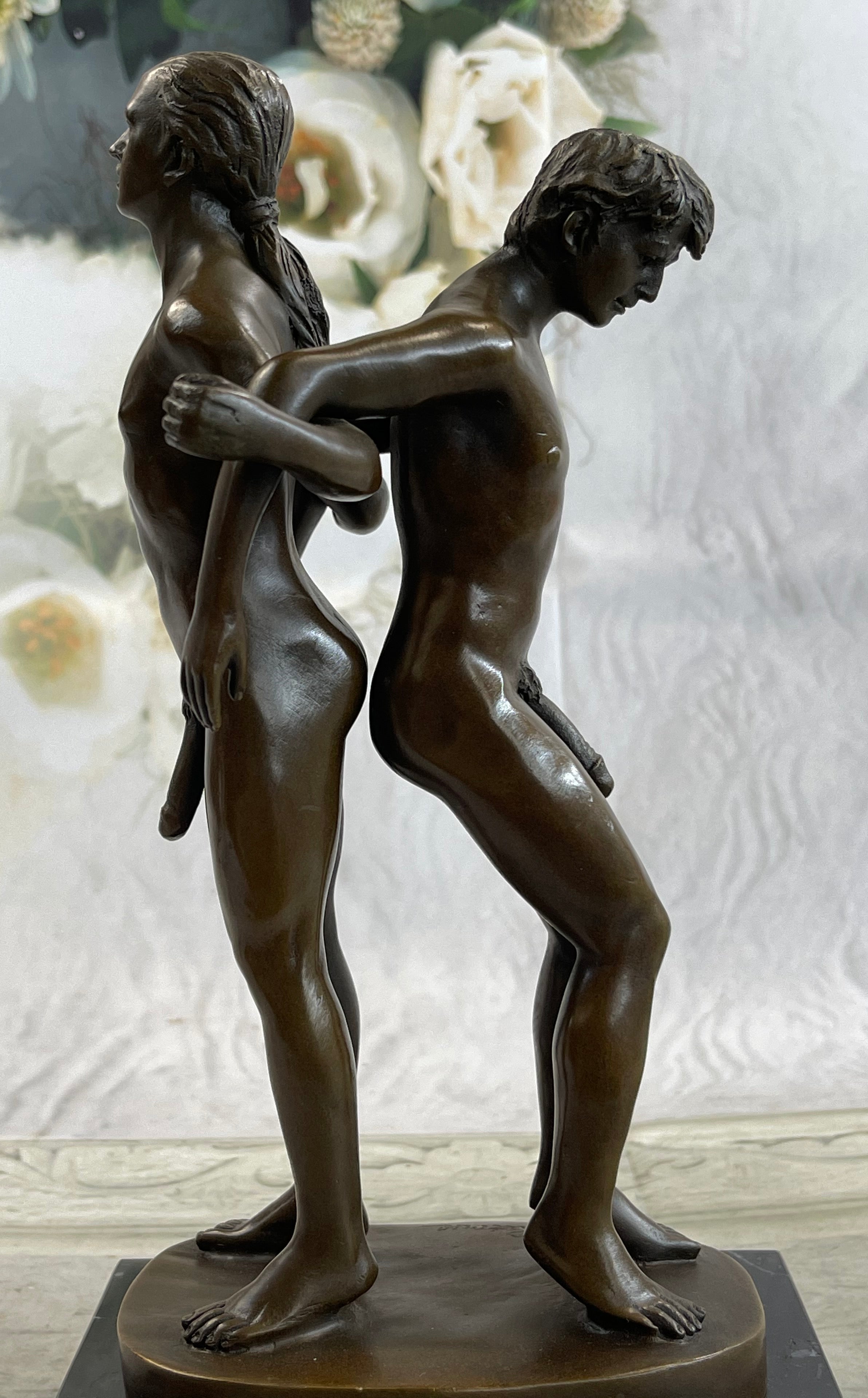 Gay Men Wrestling 100% Solid Bronze Sculpture Sale