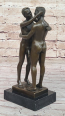 Collector Edition Nude Men Gay Art First Kiss Bronze Sculpture Signed Original Art ST-021