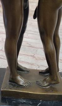 Collector Edition Nude Men Gay Art First Kiss Bronze Sculpture Signed Original Art ST-021