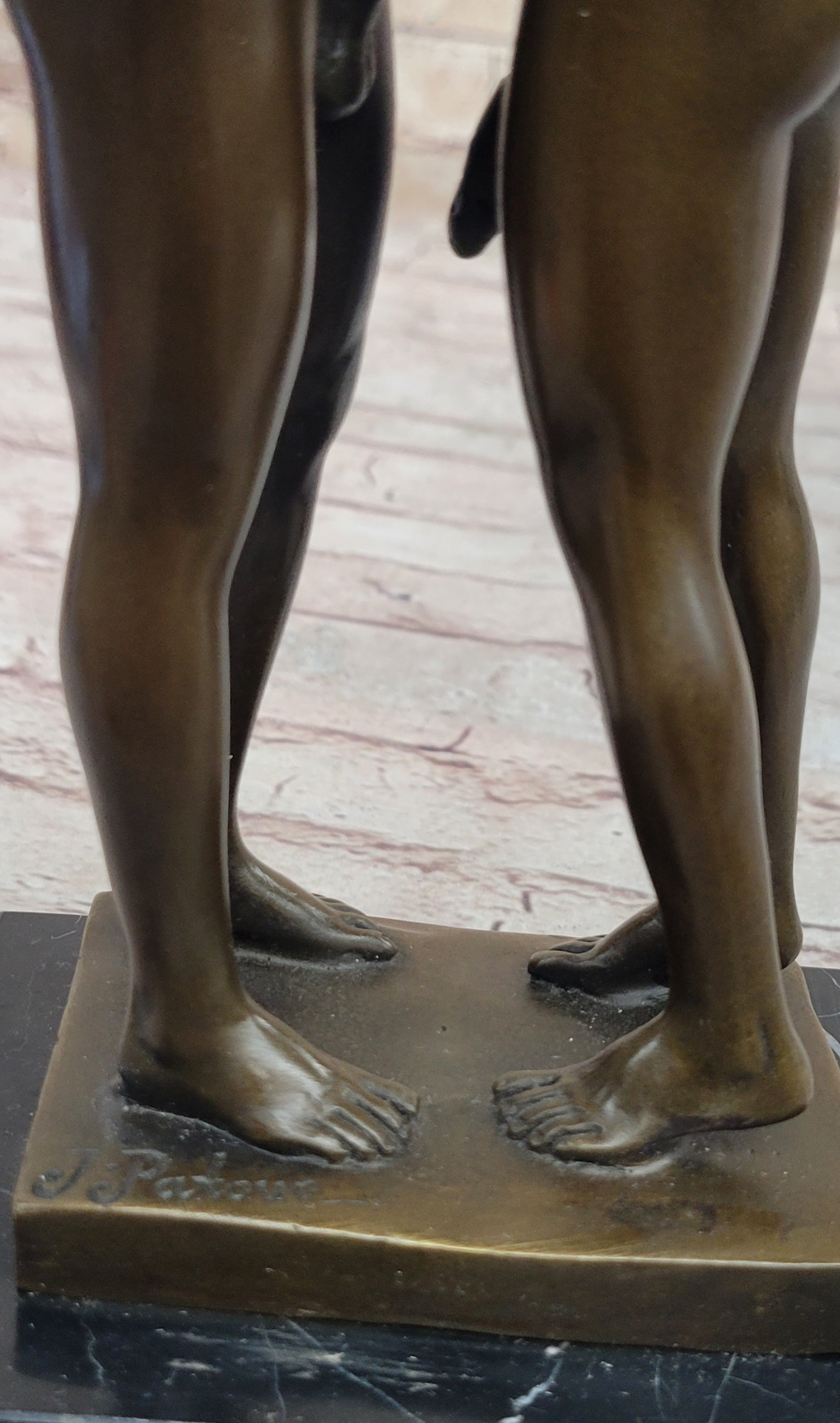 Collector Edition Nude Men Gay Art First Kiss Bronze Sculpture Signed Original Art ST-021