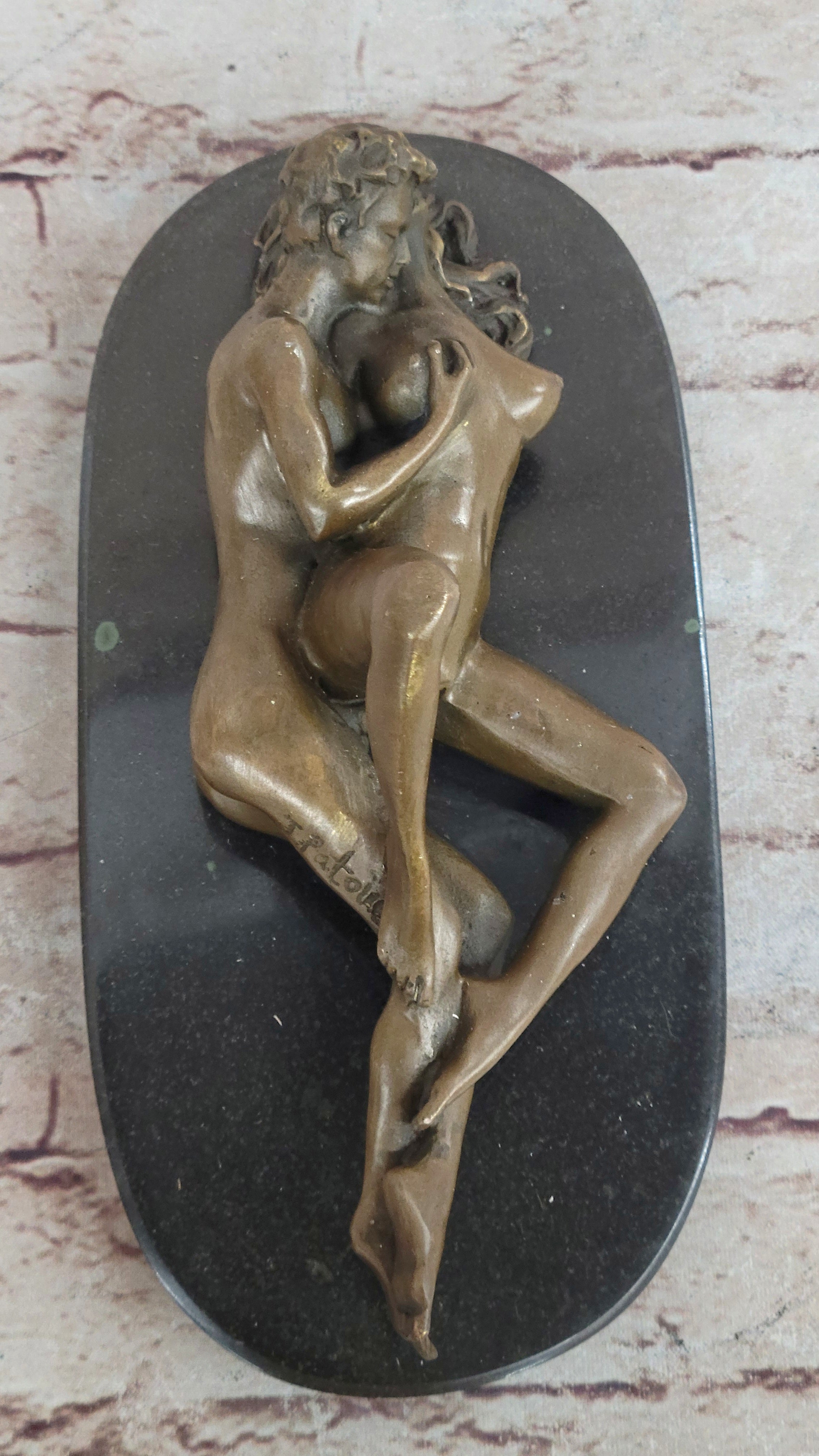Limited Edition Moment Of Heat Power Dual Bronze Sculpture Figure Sex Sexual