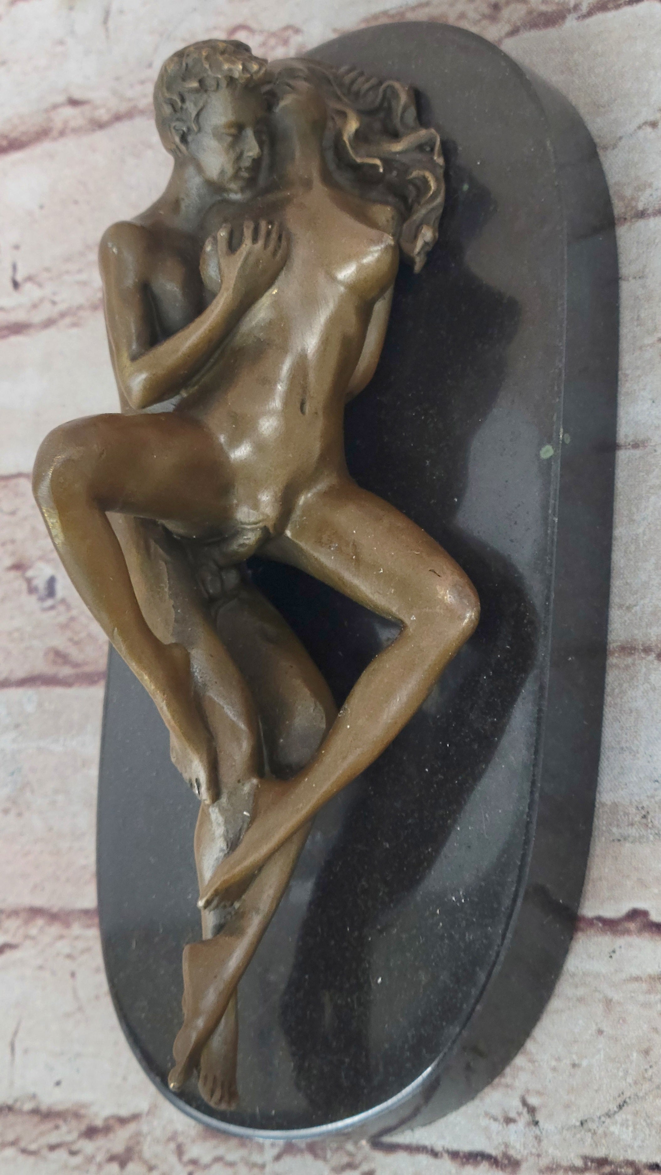 Limited Edition Moment Of Heat Power Dual Bronze Sculpture Figure Sex Sexual