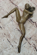 Two Piece Erotic Bronze Set Couple Sex Intercourse Sculpture 5" x 9"