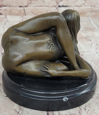 Contortionist Girl Athlete Yoga Bronze Sculpture 6"x 7"